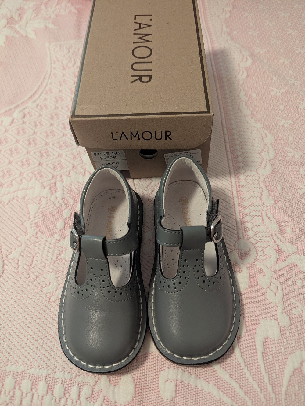 Grey L'amour Girls Shoes Size 9